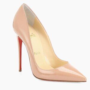 Christian Louboutin So Kate 120mm Patent Leather Nude Heels – Size 39